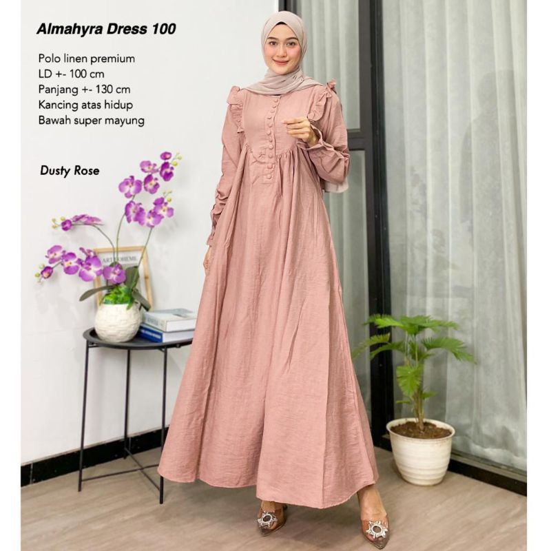 ALMAHYRA DRESS | GAMIS POLO LINEN PREMIUM