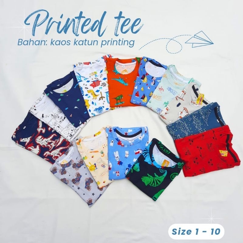 KAOS ANAK PRINTED TEE BOY by callysta