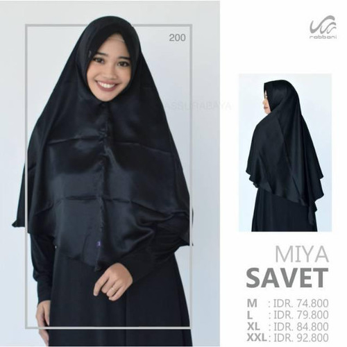 KERUDUNG INSTAN SATIN MIYA SAVET RABBANI ORI