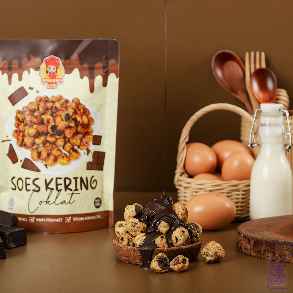 

Parayu Food - Soes Kering Coklat Khas 50 - 150 Gr kue Kering Sus Coklat Super Lezat