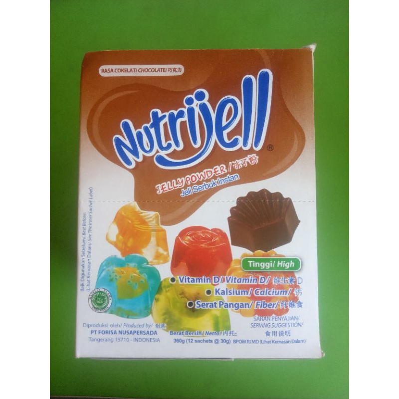 

Nutrijel Rasa Coklat Isi 12 Sachets 360g