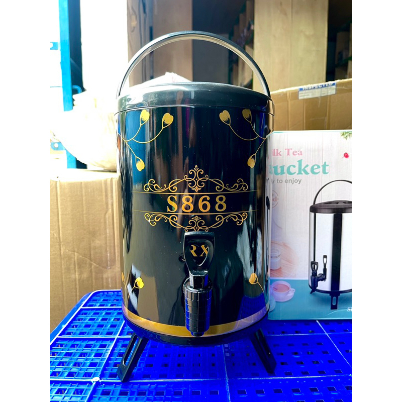 Water Tank Jug Milk Tea Stainless Steel - Dispenser Minuman Juice Teh Kopi - Thermos Air Minuman Dengan Kran Food Grade