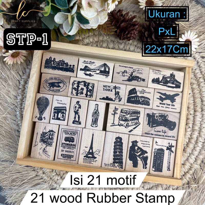 

Lc-wooden rubber stamp / Transparan Silicone rubber Clear Stamp / Stempel Silikon Transparan untuk scrapbook journal journaling