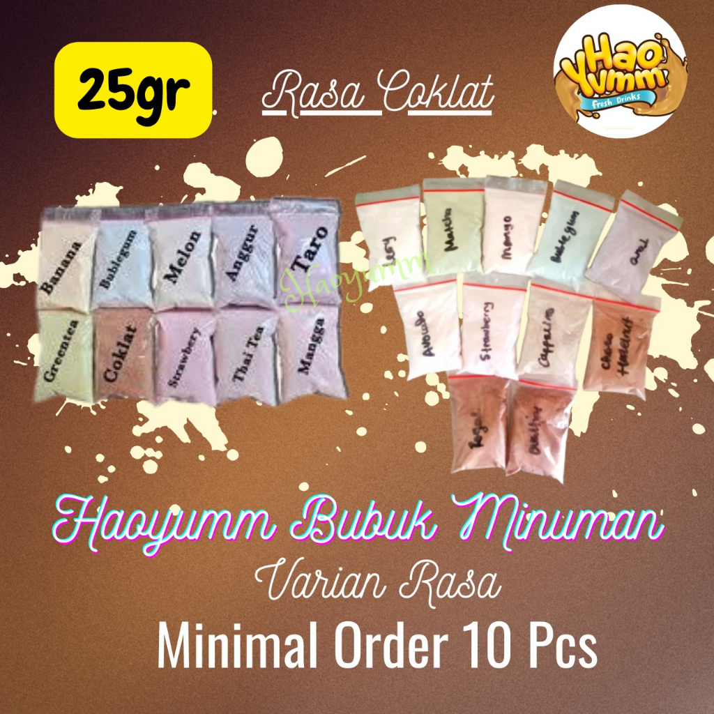 

[25 gr] Haoyumm Bubuk Minuman Rasa COKLAT (HY)