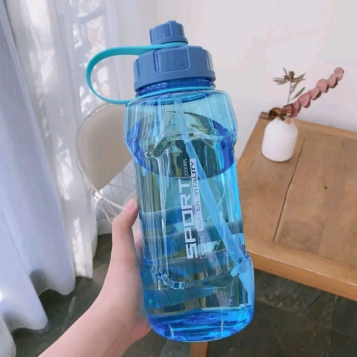 BOTOL MINUM HX 647 SPORT TRANSPARAN 2 LITER SPORT