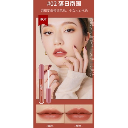 TERMURAH DI SHOPEE- LAMEILA LIP GLAZE ANTI LENGKET 6 Warna NUDE EDITION Lip Cream Silky Matte Looks