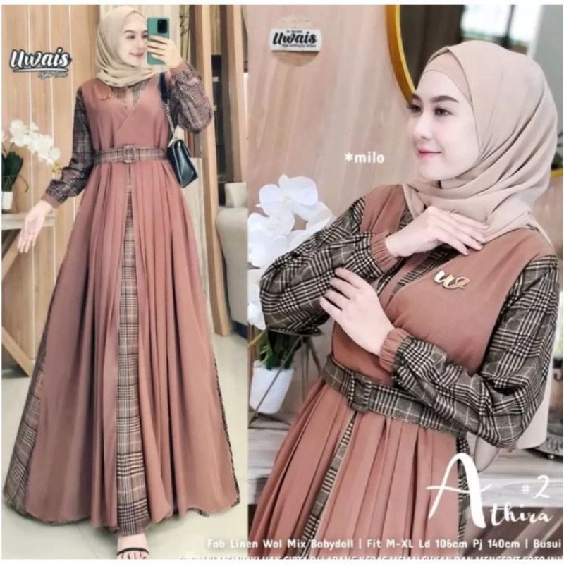 ATHIRA #5 FREE BELT | GAMIS LINEN MIX CERUTY