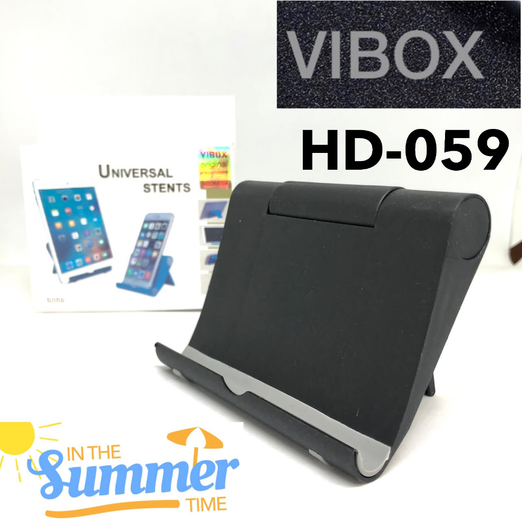 HOLDER HP STAND MEJA VIBOX HD 059 ORIGINAL UNIVERSAL  STENDING DUDUKAN HANDPHONE PROMO SEN