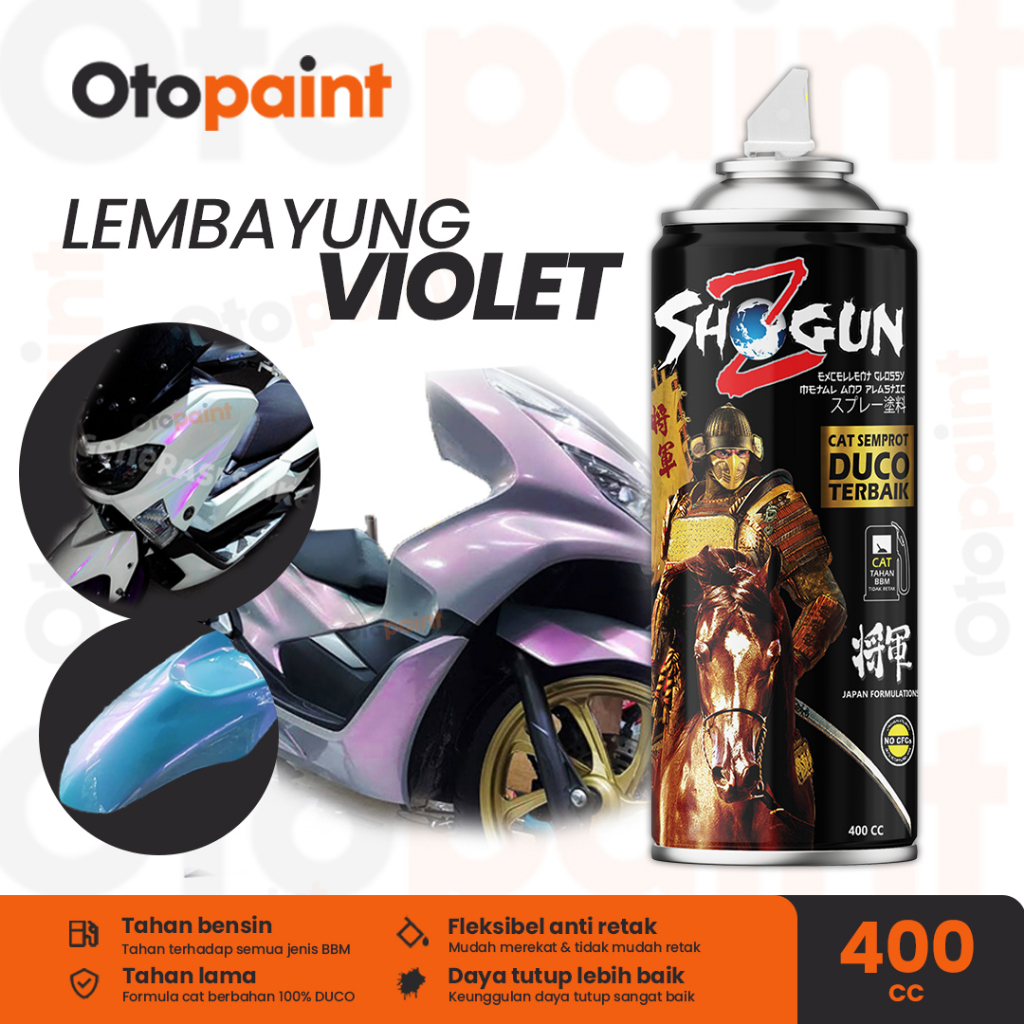 OTOPAINT Cat Semprot Pilox Putih Biru Silver Lembayung Paket Murah