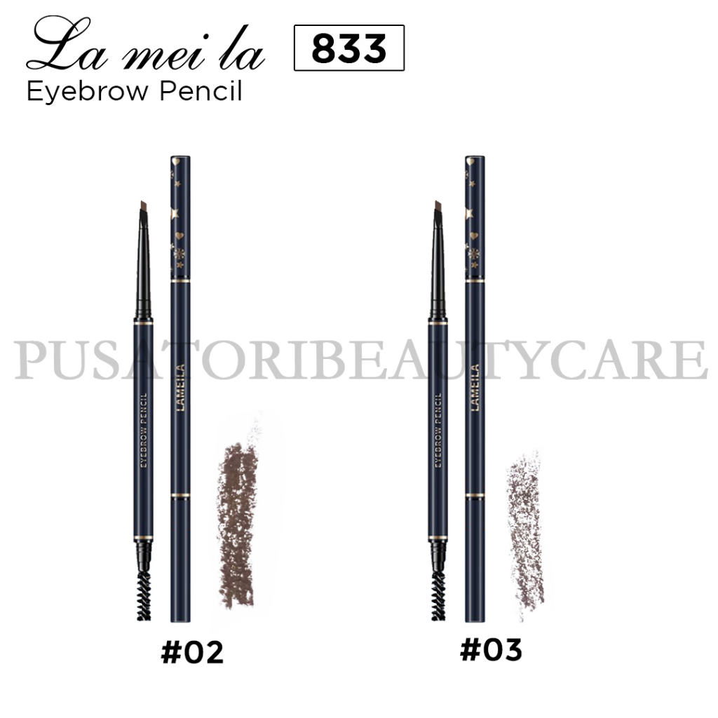 LAMEILA 833 EyebrowPencil Long Lasting Waterproof Pinsil Alis Anti Air