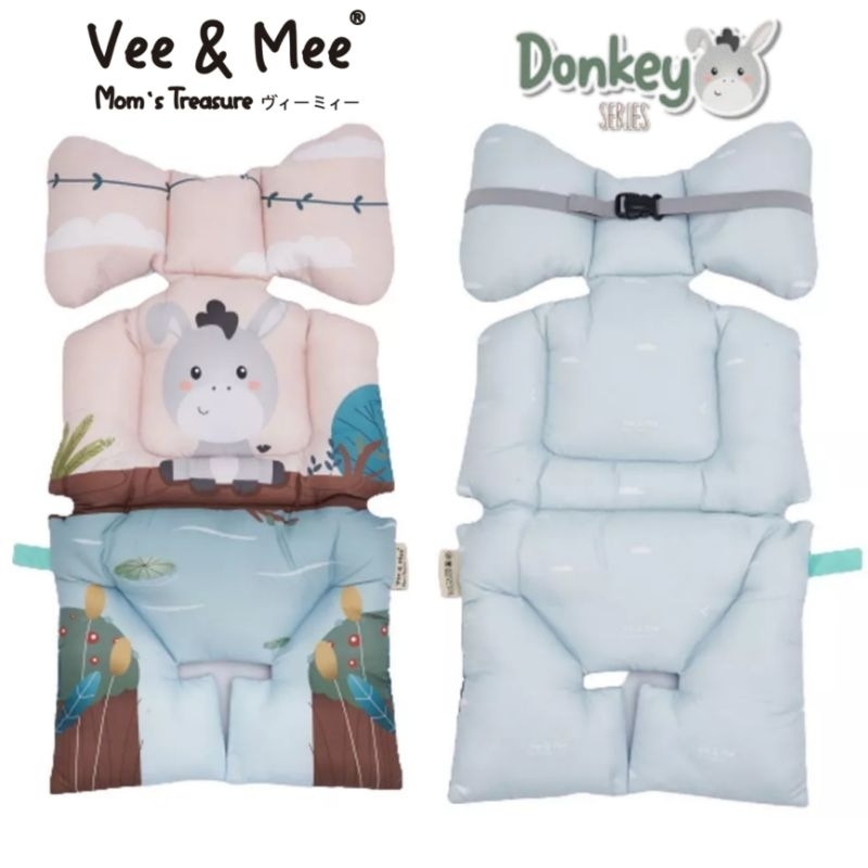 Vee &amp; Mee Alas Stroller + Bantal Dot Donkey Series