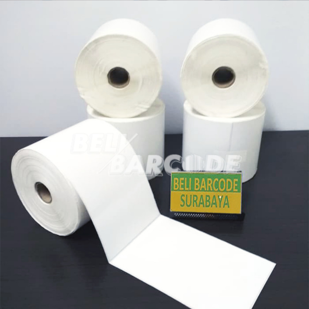 Stiker Label Semicoated 100 x 150 mm 1 Line isi 375 Pcs Cetak Resi