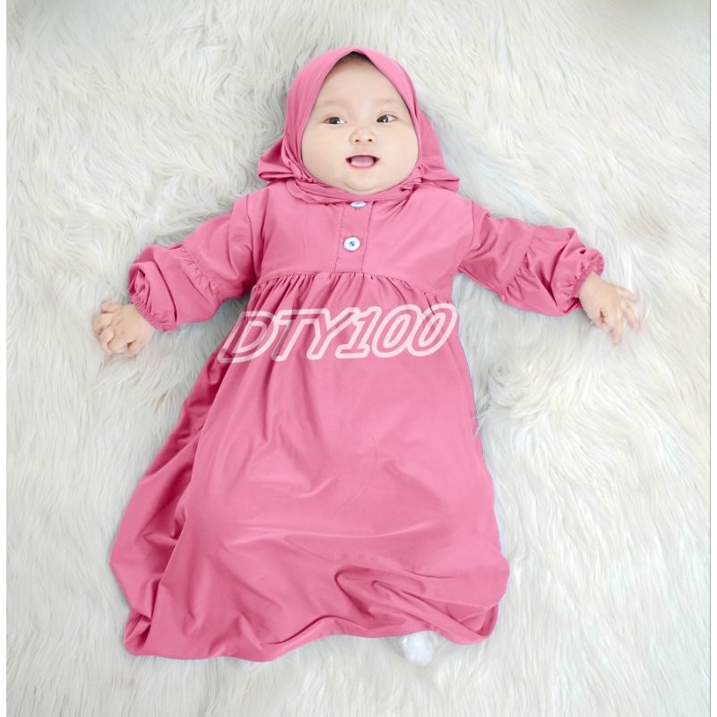 Baju bayi perempuan newborn SALAMAH 0-6 bulan 6-12 bulan 12-18 bulan