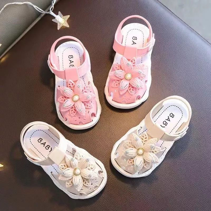 SPT 153A SEPATU SANDAL KARET BUNGA FLOWER FLIP FLOPS