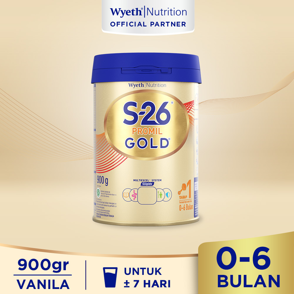 S26 promil gold tahap 1 900 gram | susu bubuk kaleng | susu formula