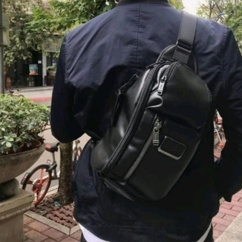 Slingbag TM Kelley Alpha Bravo Leather Bodybag Tas Selempang Kulit Import