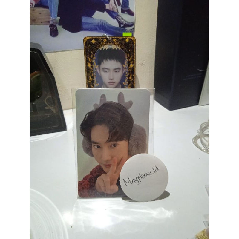 wts pc photocard Suho pink Christmas Exo smcu SMtown