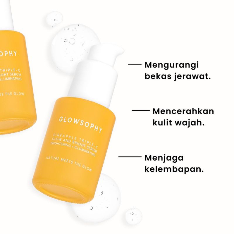 [READY] GLOWSOPHY Pineapple Triple-C Glow and Bright Serum 30ml - Serum Vitamin C glowsophy