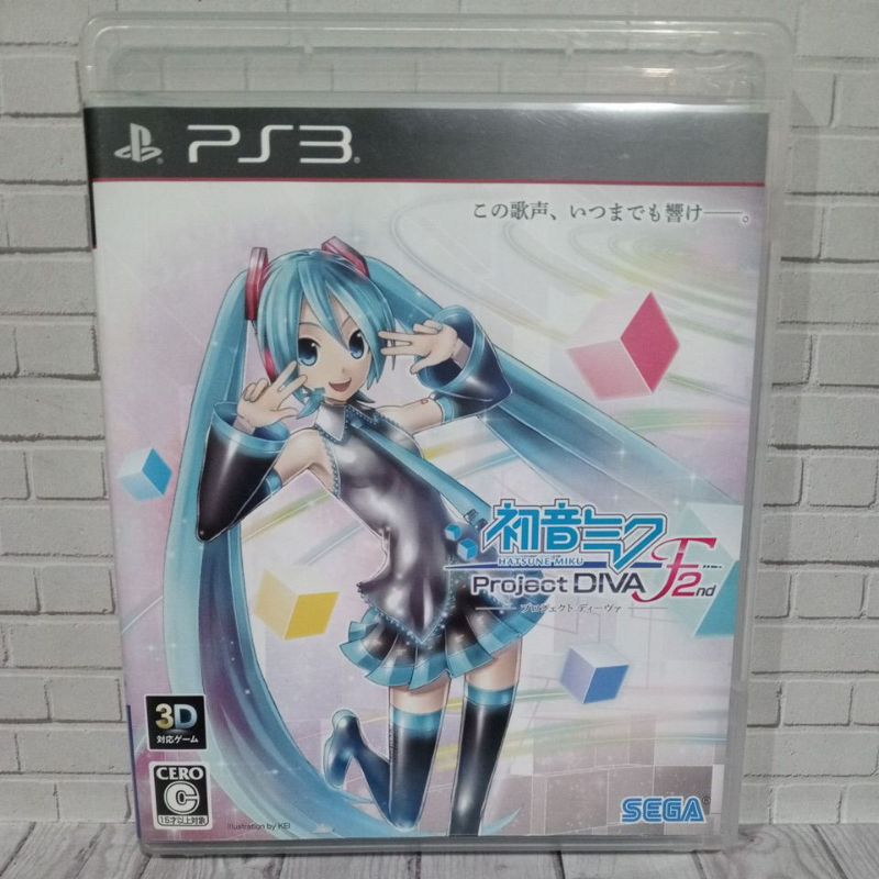BD CD KASET ORIGINAL PS3 Hatsune Miku Project Diva F2nd Jpn Bahasa Jepang lengkap manual book