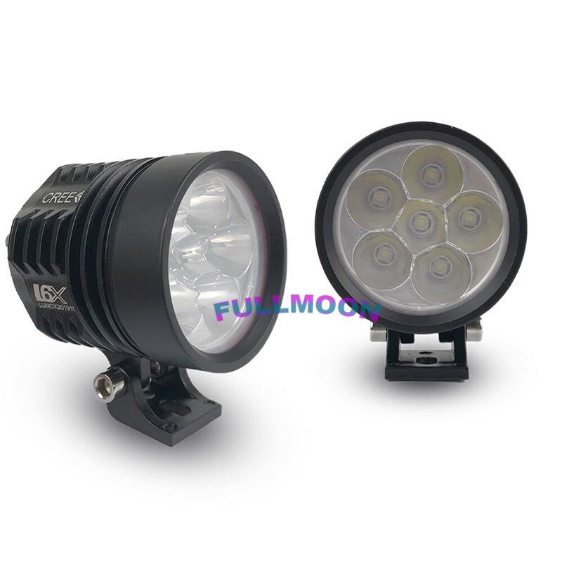 lampu sorot led cree 6 mata nyala fokus warna putih bisa untuk motor dan mobil kualitas grade A 002