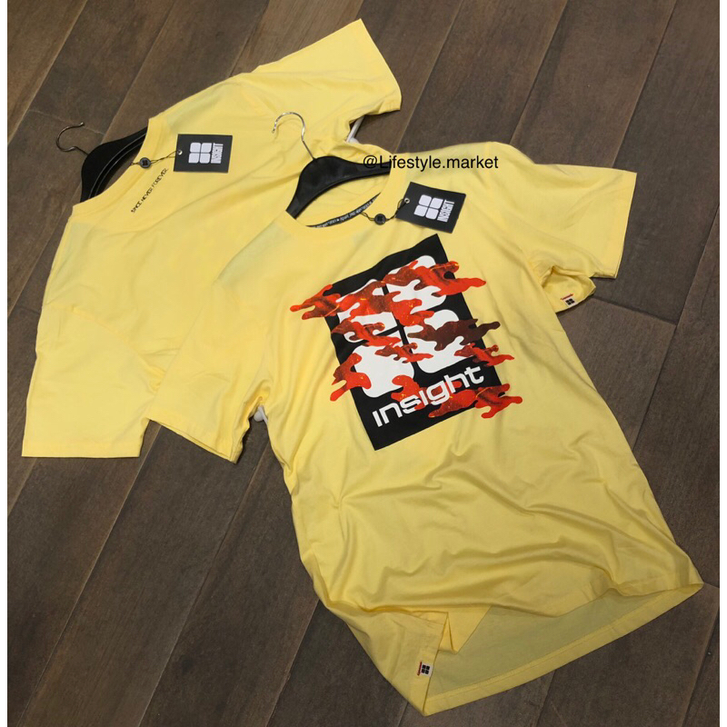 Kaos Insight Lengan Pendek Original Is211306 C Jaff tee Yellow