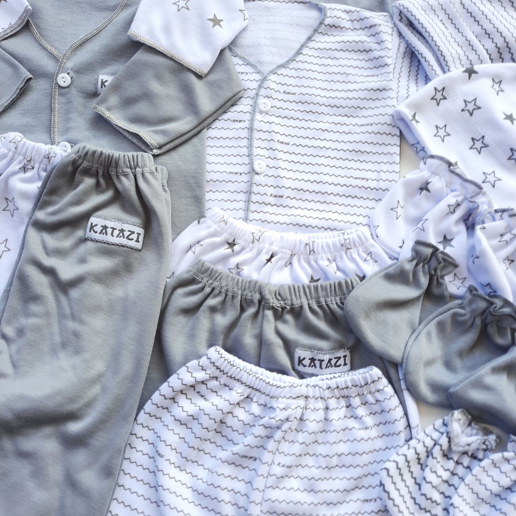 Paket Lengkap 39 pcs Perlengkapan Bayi Baru Lahir Baju Celana Baby Newborn Usia 0 Sampai 3 Bulan