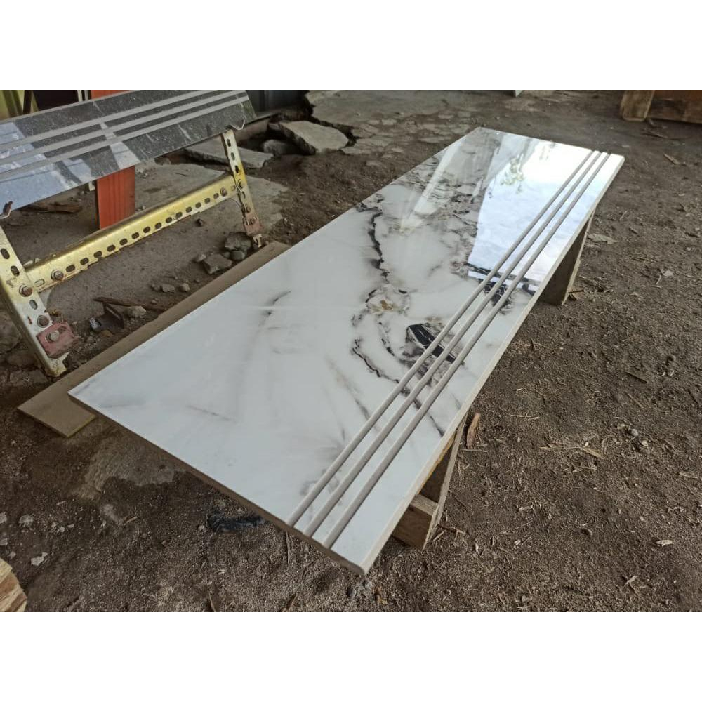 Stepnosing Granit Tangga motif PUTIH MARMER ZIMBALI GOLD 30x80,20x80