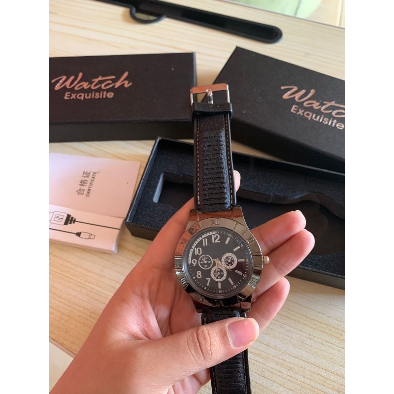 Jam Mancis Pria Kulit