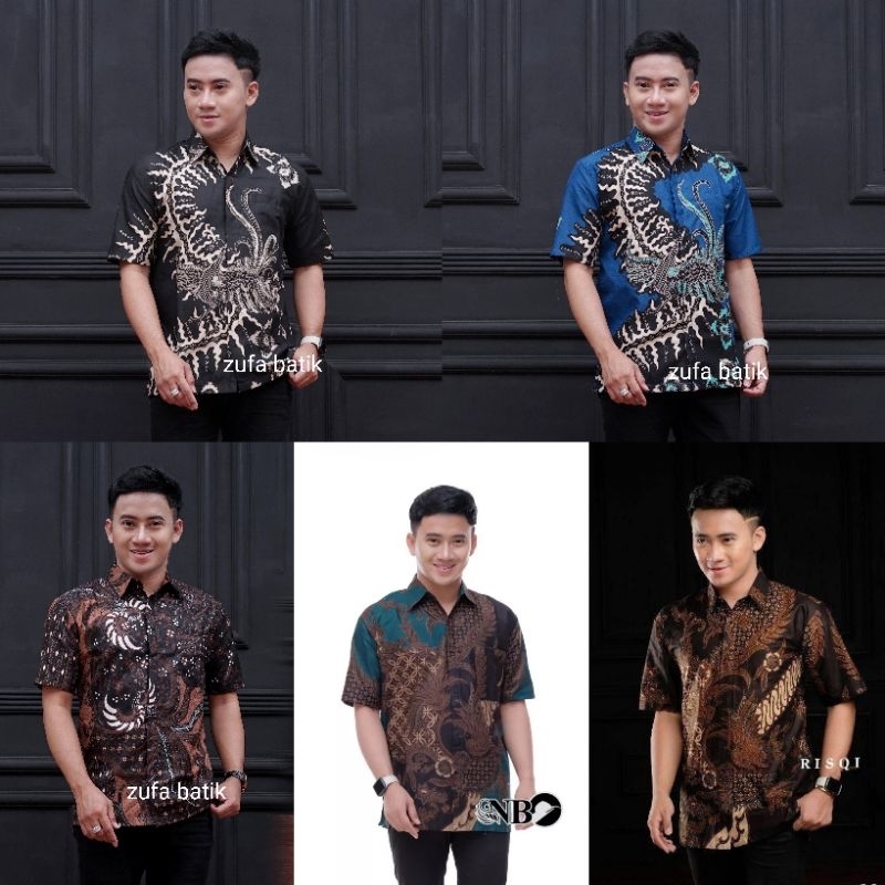 HEM BATIK - Baju Batik Lengan Pendek Semi Formal Bisa Buat Seragaman M, L, XL, XXL