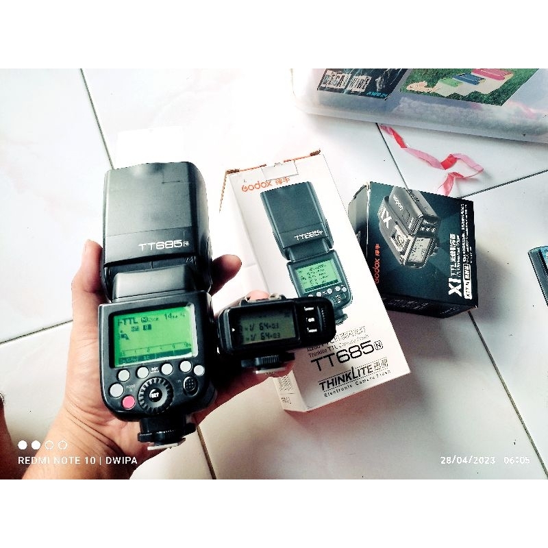 Triger x1t-n untuk nikon hss strobist tt685 ttl fulset box