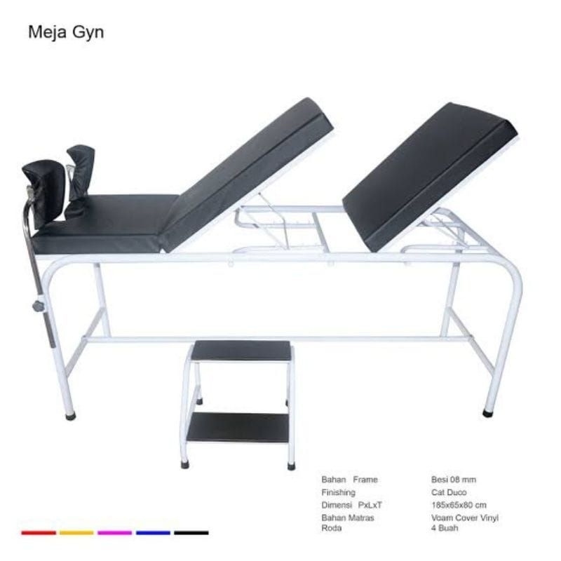 meja gynaescologi / meja persalinan pasien / bed ginekologi