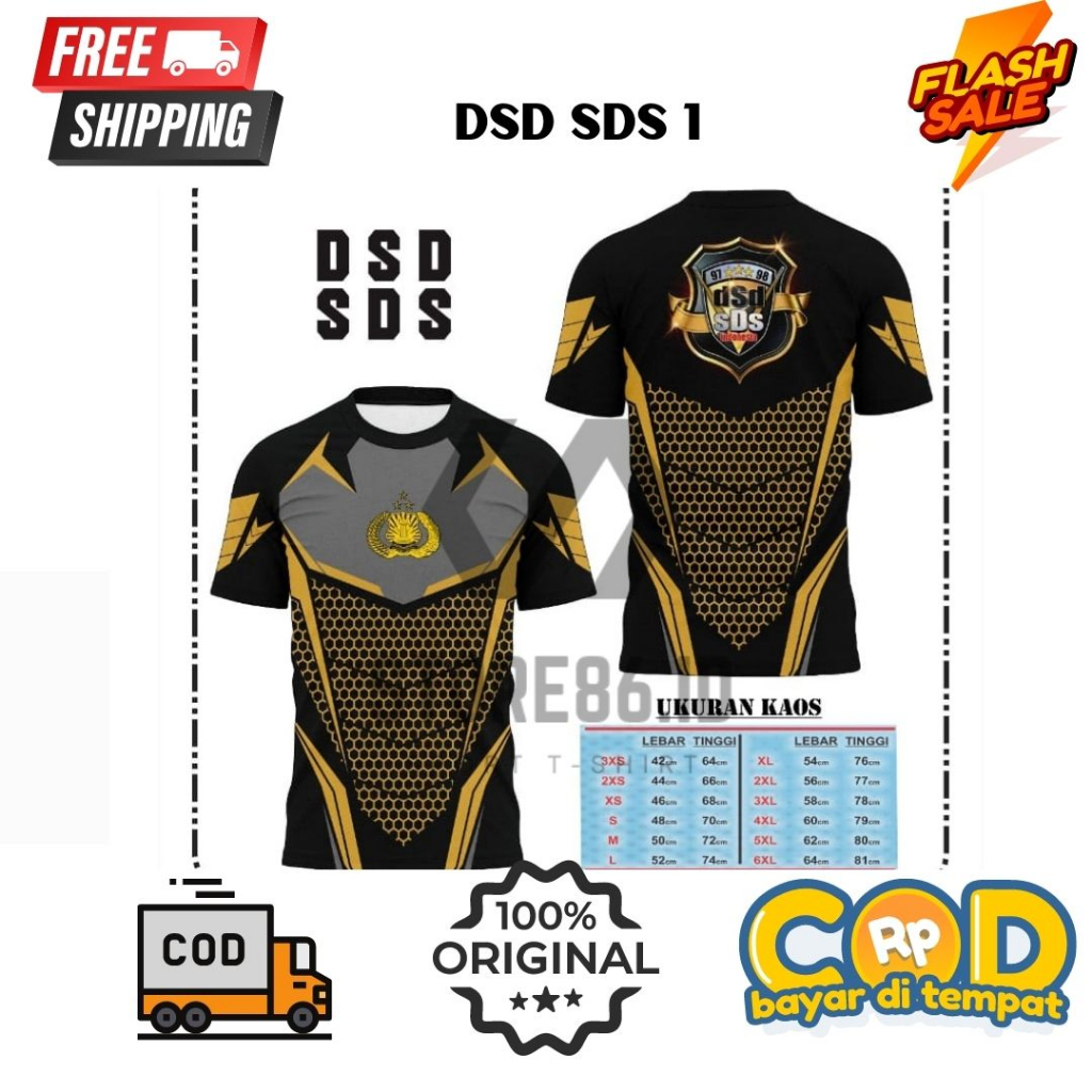JERSEY DSD SDS FULLPRINT SUBLIME / KAOS DSD SDS DRIFIT / JERSEY DSD SDS / FULL PRINTING