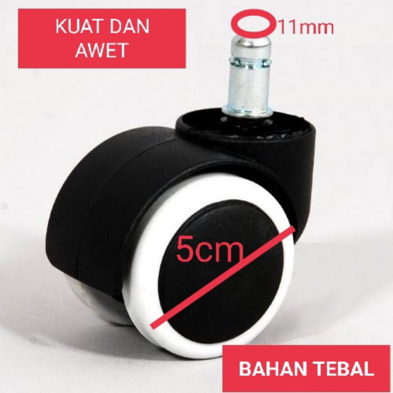 Castor roda kursi kantor tancap