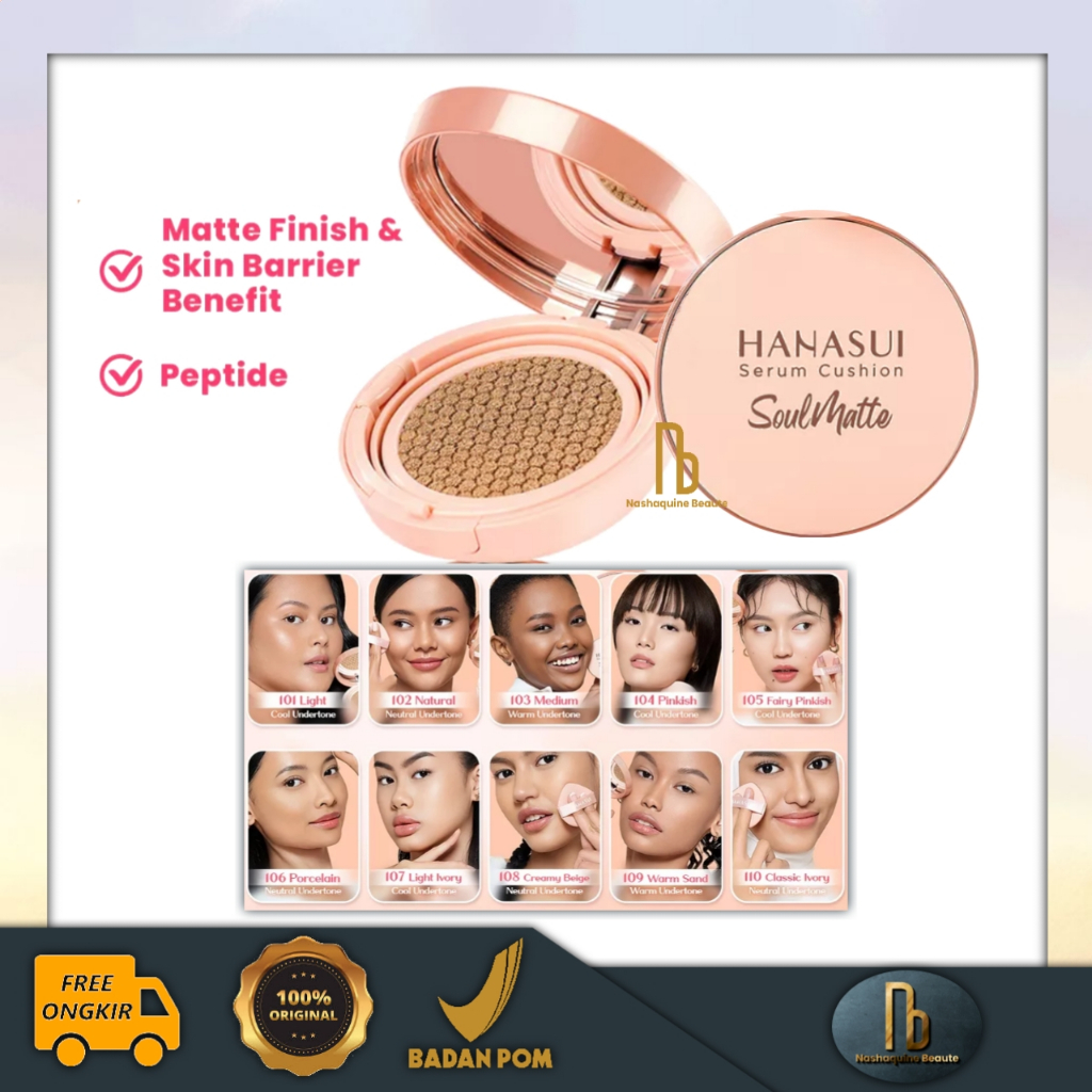 Hanasui Serum Cushion SoulMatte - Cushion Matte