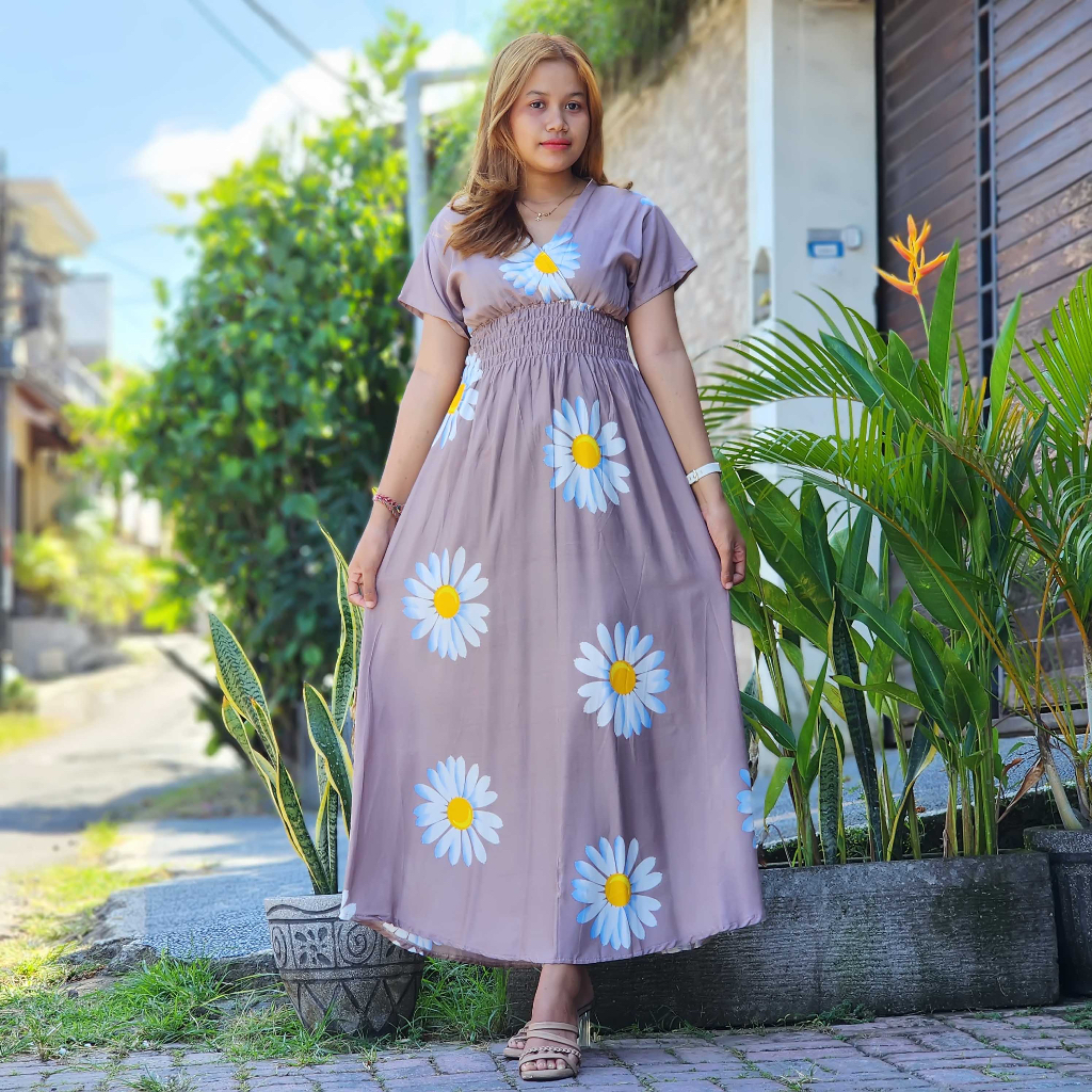 Long Dress Moza Bali Motif Abelion