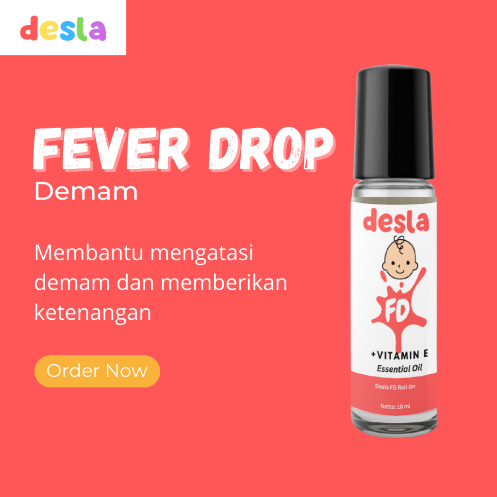 PAKET MURAH Batuk Pilek Demam Bayi 10ML Essential Oil Desla (Cough n Flu &amp; Fever) Kualitas Premium - Baby Essential Oil Alami Bayi dan Anak