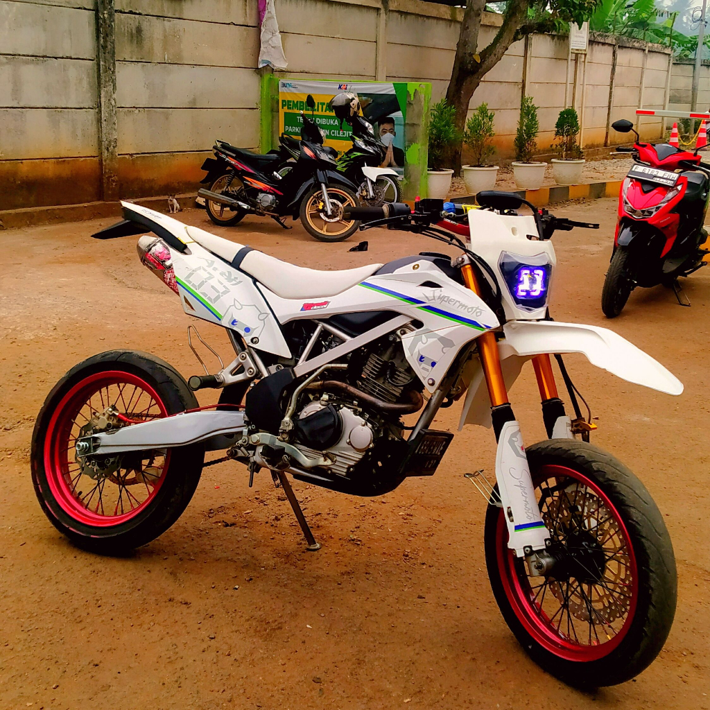 DECAL STIKER KLX 150 BF PUTIH DEKAL KLX BF/G 150 FULLBODY