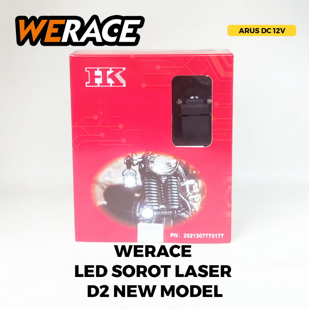 [WERACE] LED SOROT LASER D2 + DEVIL BLUE / RED NEW MODEL TERANG BERKUALITAS HARGA 1 SET (SEPASANG)