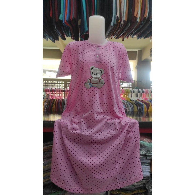 [PALING LARIS] DASTER KAOS JUMBO LD 110 /DASTER IMPORT / DASTER KOREA / BAJU TIDUR/ SIZE L MOTIF BER