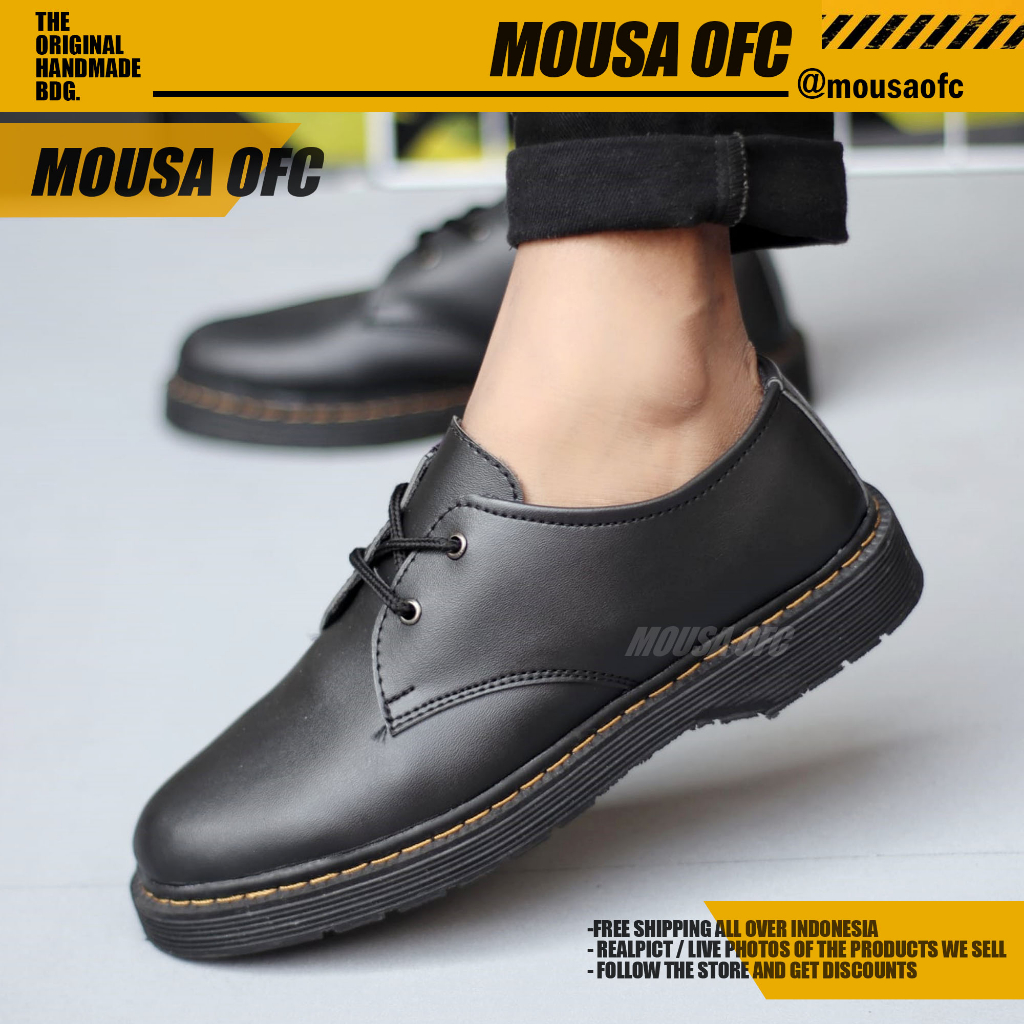 Sepatu Docmart Formal Low Boots Kerja Pria