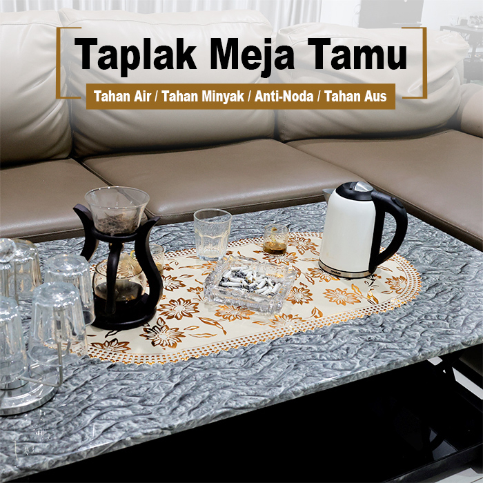 Luxuryparty D2-T - Taplak Meja Tamu Anti Air / Taplak Meja Tamu / Taplak Meja Murah