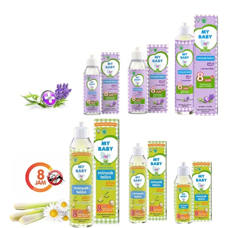 ☘️ CHAROZA ☘️ MY BABY Minyak Telon Plus Eucalyptus | Minyak Telon Lavender | Minyak Telon Plus Longer Protection | MInyak Telon | Minyak Telon Baby