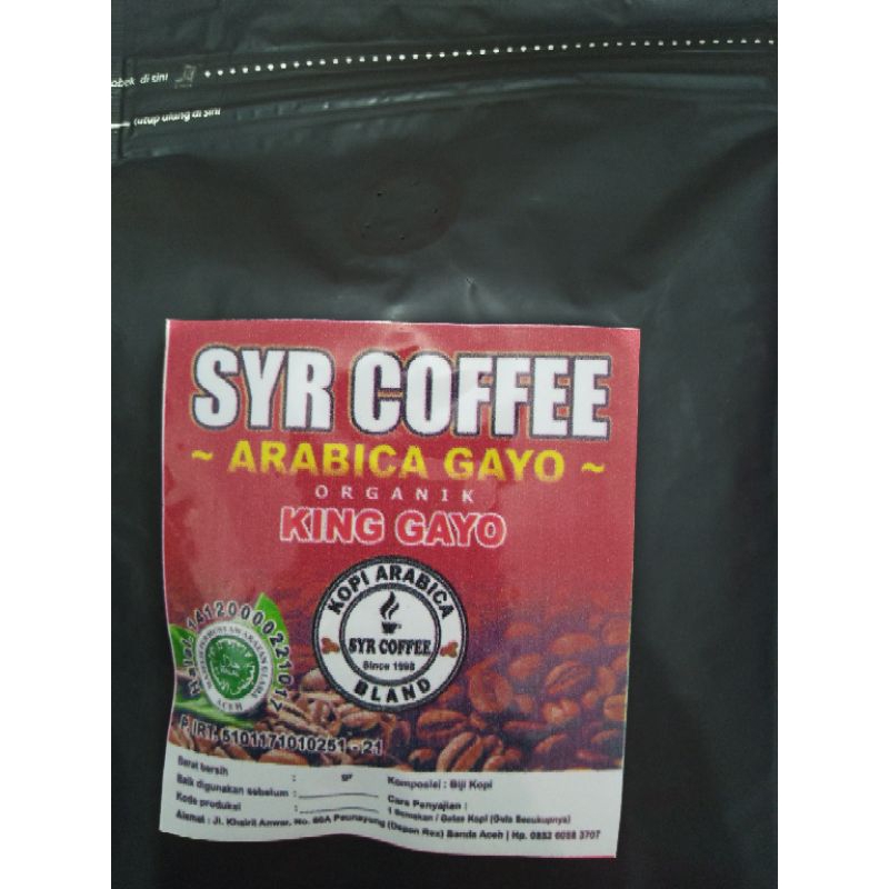 

SYR coffee arabica king gayo 250 gram