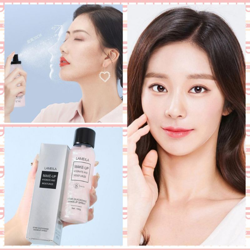 Lameila Makeup Setting Spray Hydrate and Moisturize - Semprotan Penyegar dan Pelembab Wajah