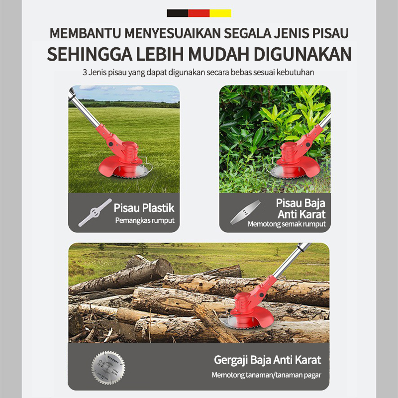 Mesin pemotong rumput listrik Mesin potong rumput batrai pemotong rumput elektrik mesin pemotong rumput tanpa kabel/Mesin potong rumput listrik tanpa kabel dengan tenaga 12V/48V