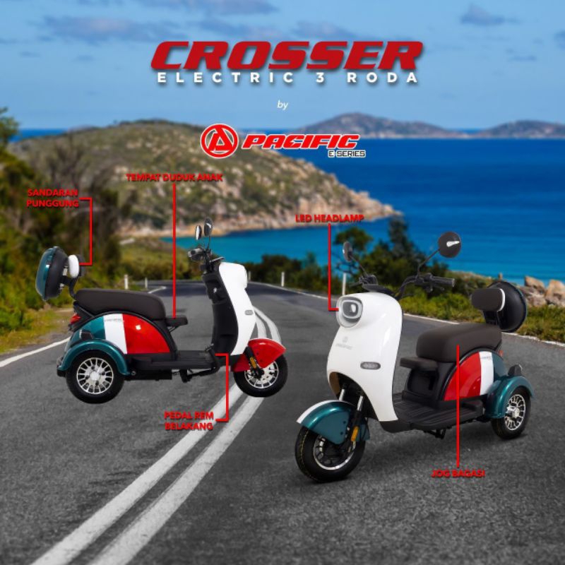 Sepeda Listrik Roda 3 PACIFIC CROSSER