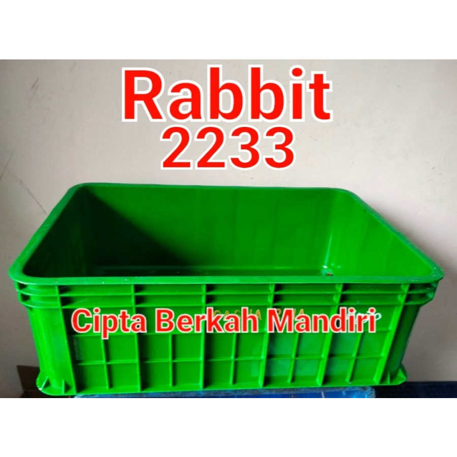 Box Container Rabbit 2233 Bak Plastik Rapat Kontener Bak Magot / Box Reptile / Box Hamster / Box Cac