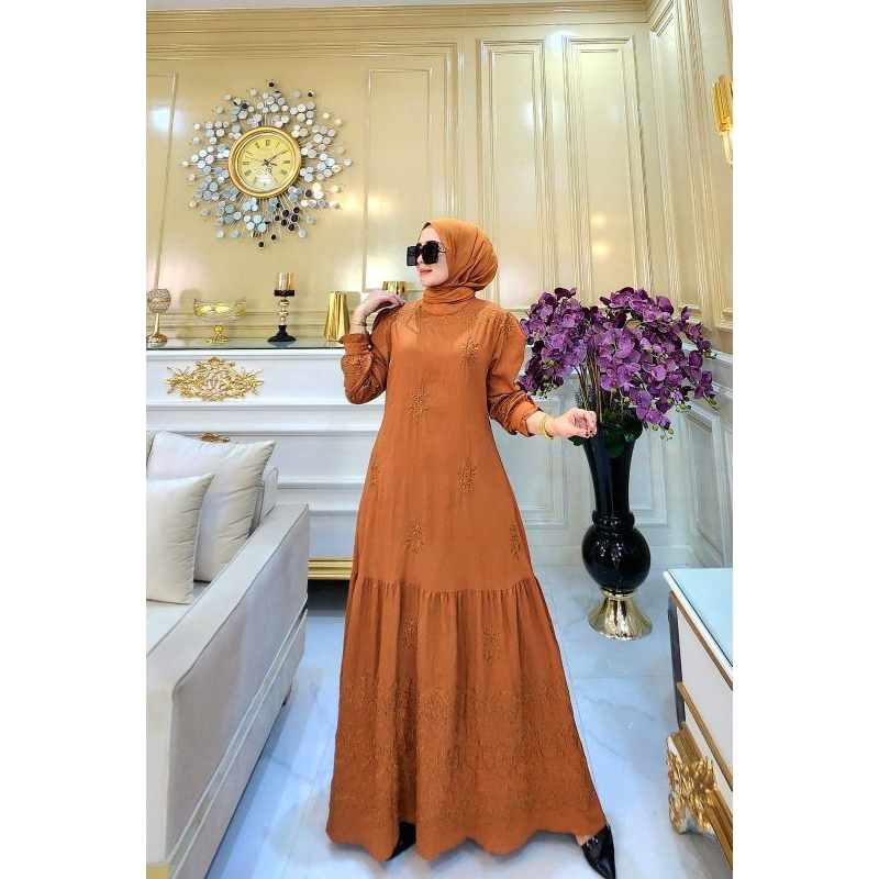 dress embordir syafeera