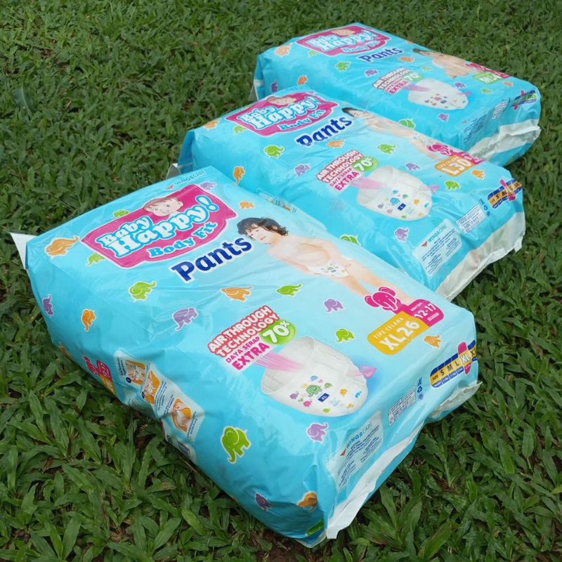 Baby Happy Pants Ukuran M34/L30/XL26/XXL24 Popok Type Celana - Harga Terjangkau