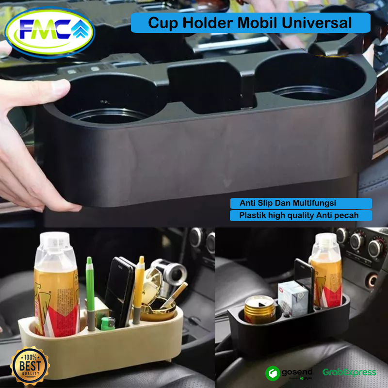 Cup Holder Mobil universal Tempat Botol Minum Organizer Jok Anti Slip Bahan Plastik Berkualitas